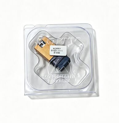 Microinterruptor de grado aeronáutico Korry 61001-1111 con embalaje protector ESD y contactos chapados en oro/plata multipin para aplicaciones de aeronaves que cumplen con MIL-PRF/SAE